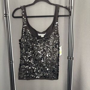 Josephine Chaus Black Sequin Tank Top
